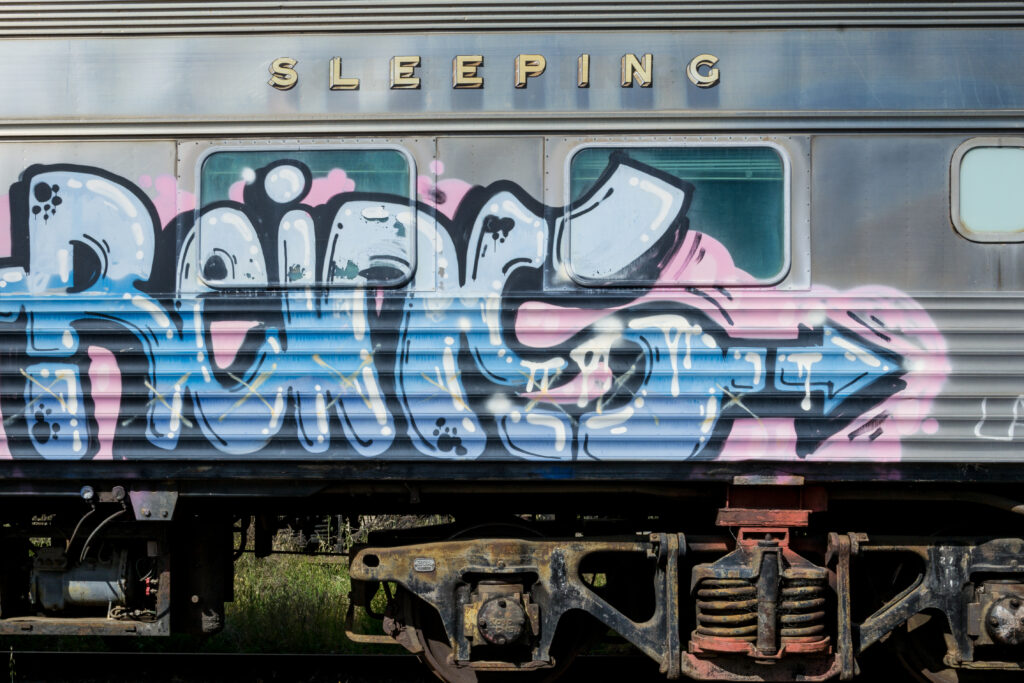 Vandalised carriage